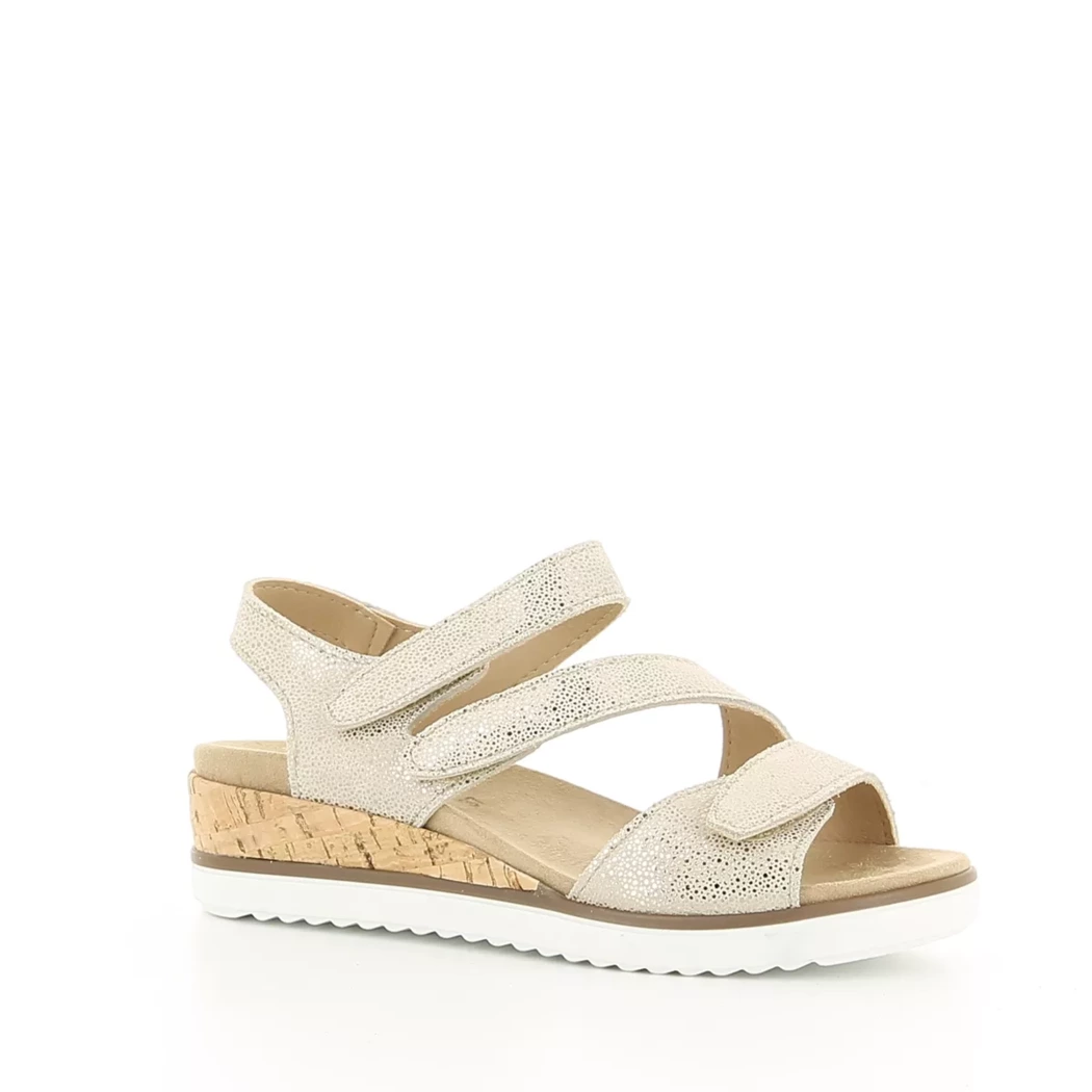 Image (1) de la chaussures Sens - Sandales et Nu-Pieds Beige en Cuir nubuck