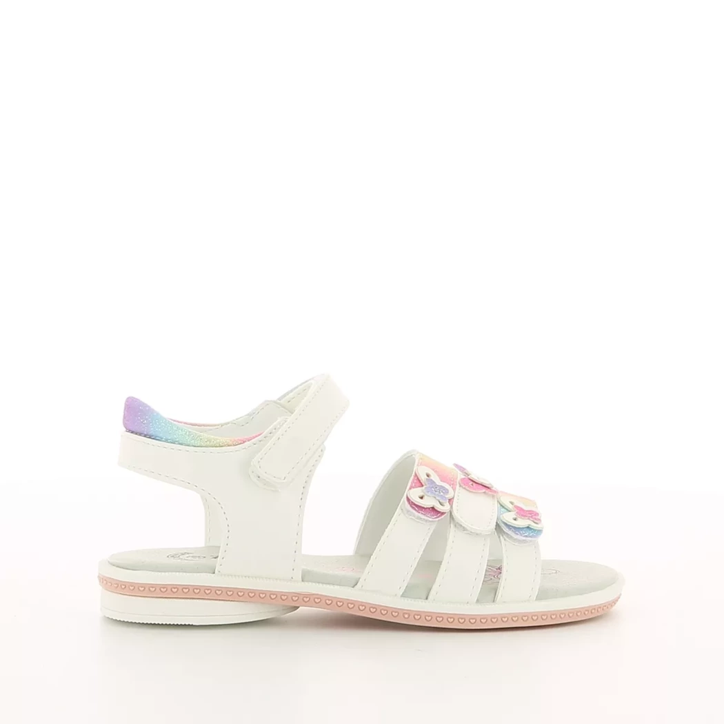 Image (2) de la chaussures Divina - Sandales et Nu-Pieds Blanc en Cuir synthétique