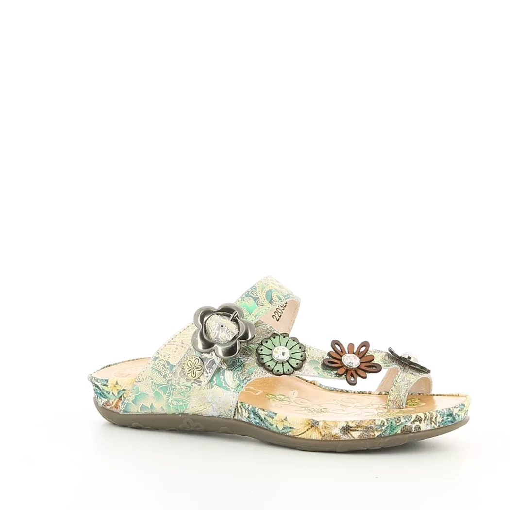 Image (1) de la chaussures Laura Vita - Mules et Sabots Multicolore en Cuir