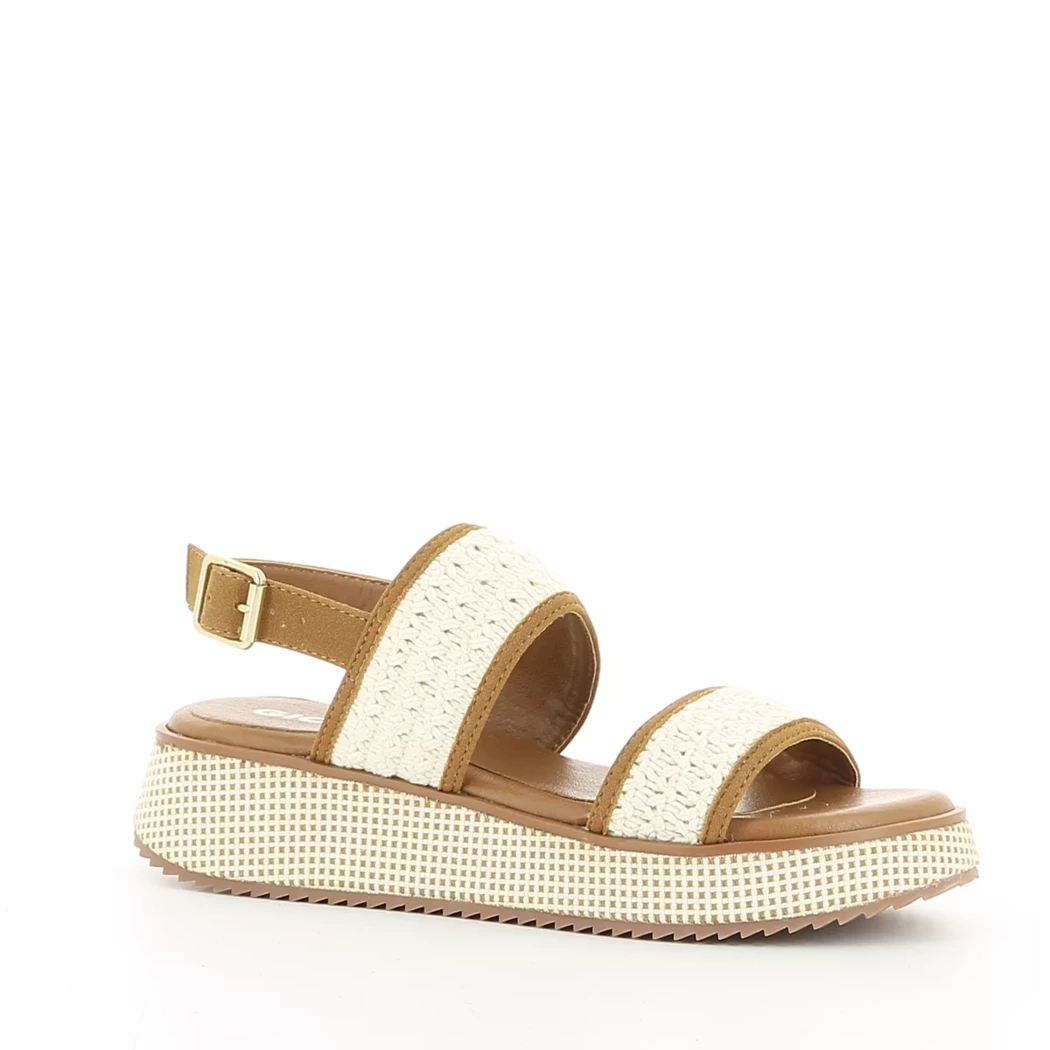 Image (1) de la chaussures Gioseppo - Sandales et Nu-Pieds Cuir naturel / Cognac en Cuir et textile