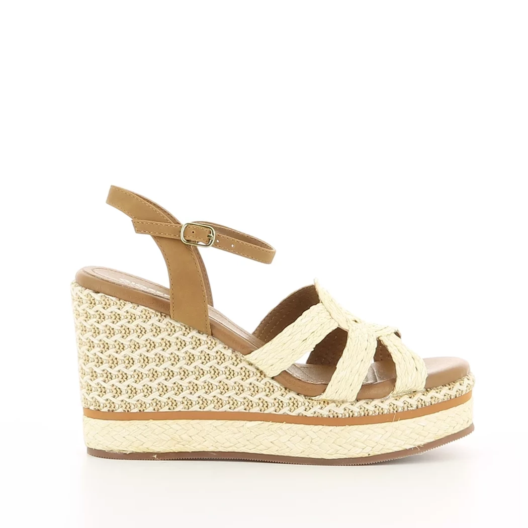 Image (2) de la chaussures Gioseppo - Sandales et Nu-Pieds Beige en Cuir et textile