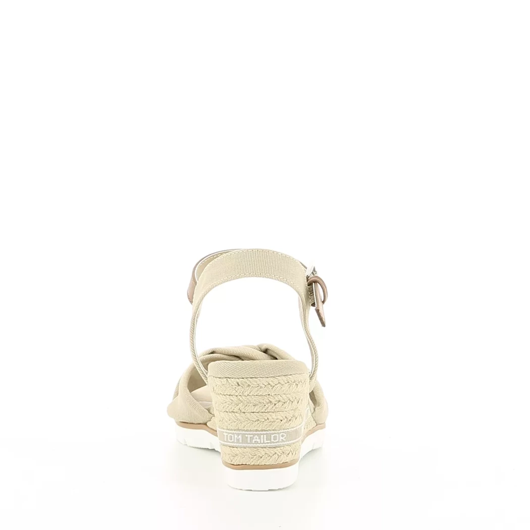 Image (3) de la chaussures Tom Tailor - Sandales et Nu-Pieds Beige en Textile