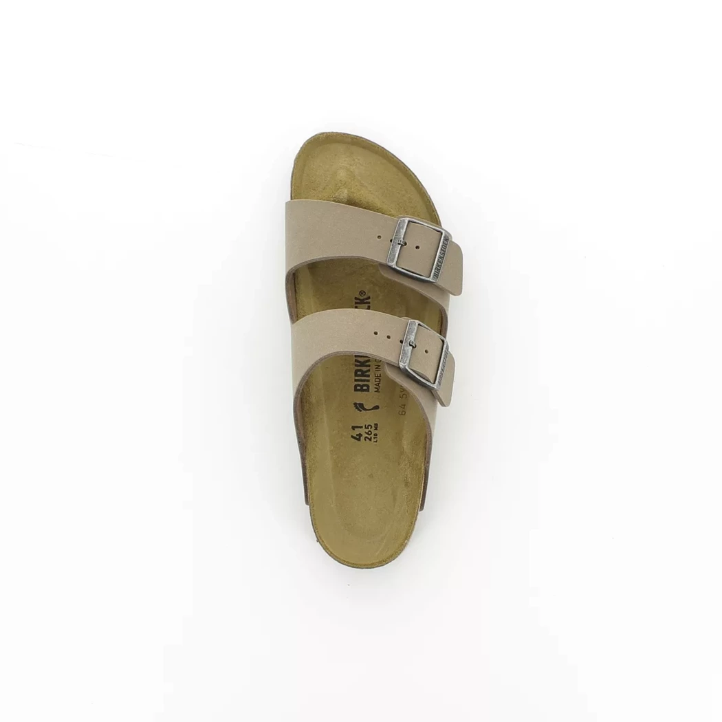 Image (6) de la chaussures Birkenstock - Mules et Sabots Taupe en Cuir synthétique