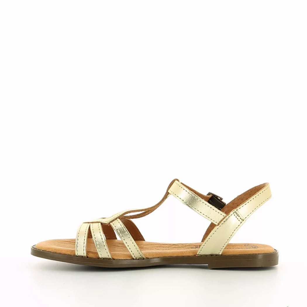 Image (4) de la chaussures Simplement B - Sandales et Nu-Pieds Or / Bronze / Platine en Cuir