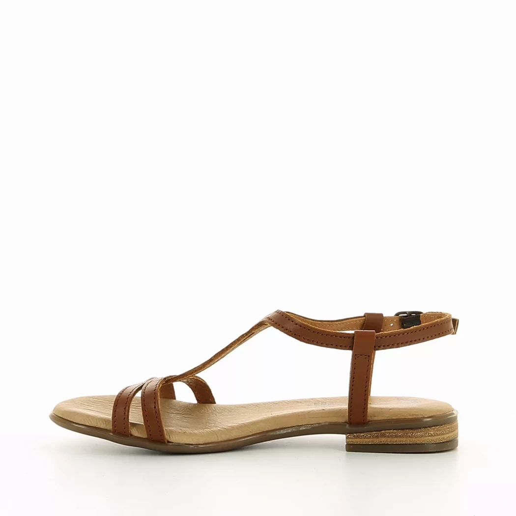 Image (4) de la chaussures Simplement B - Sandales et Nu-Pieds Cuir naturel / Cognac en Cuir