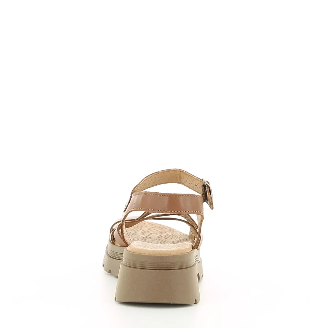 Image (3) de la chaussures Free Monday - Sandales et Nu-Pieds Cuir naturel / Cognac en Cuir