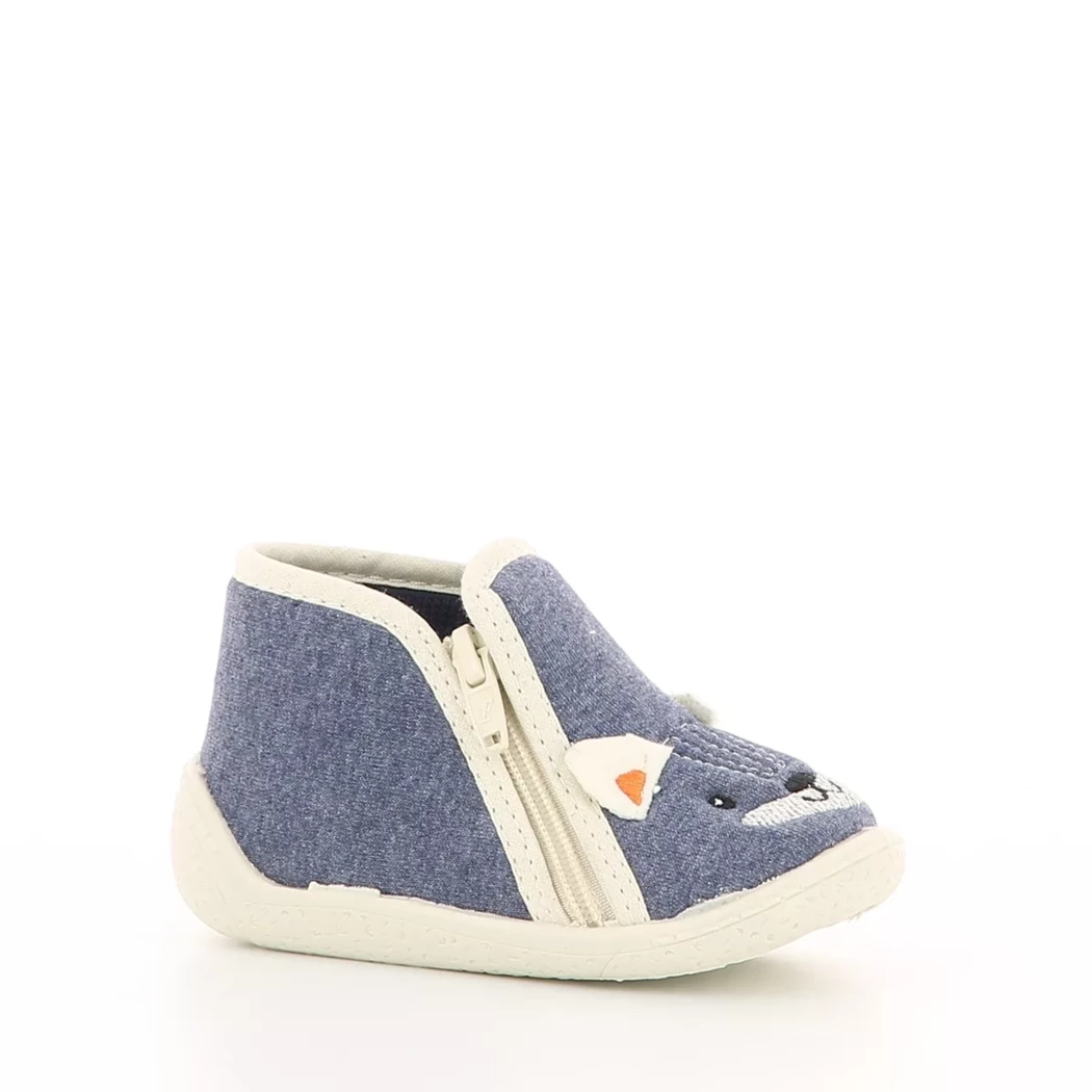 Image (1) de la chaussures Bossi - Pantoufles et Chaussons Bleu en Textile