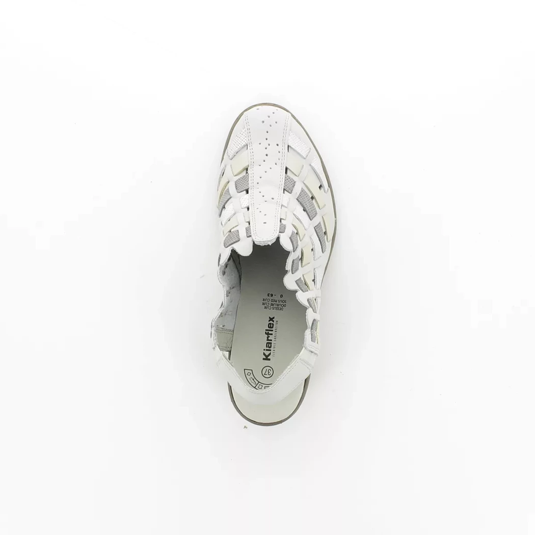 Image (6) de la chaussures Kiarflex - Escarpins Blanc en Cuir