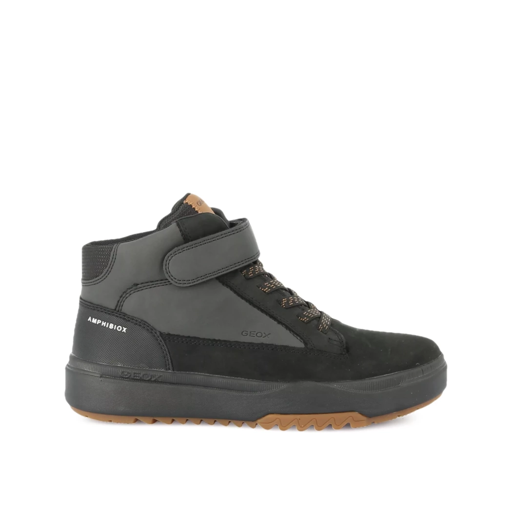 Image (2) de la chaussures Geox - Bottines Noir en Cuir nubuck