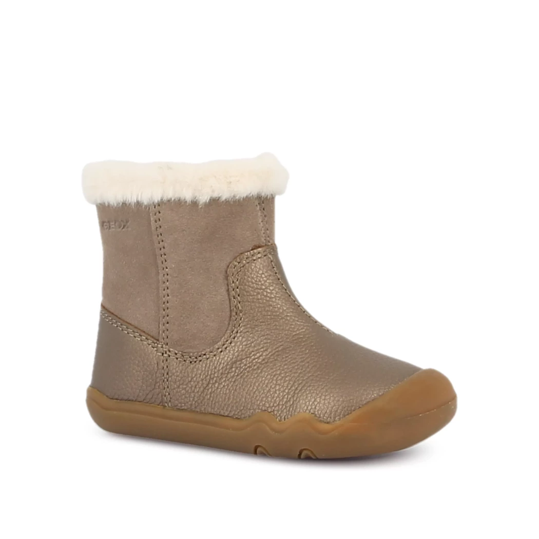 Image (1) de la chaussures Geox - Boots Taupe en Cuir