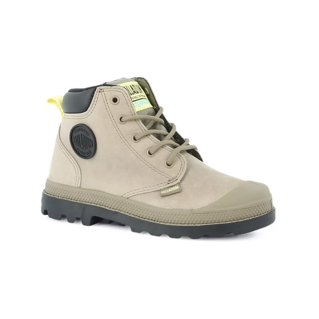 Image (1) de la chaussures Palladium - Bottines Vert en Cuir nubuck