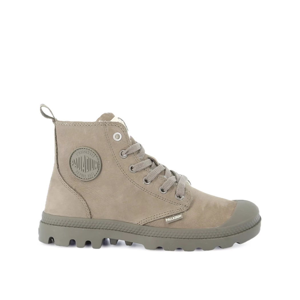 Image (2) de la chaussures Palladium - Bottines Vert en Cuir nubuck