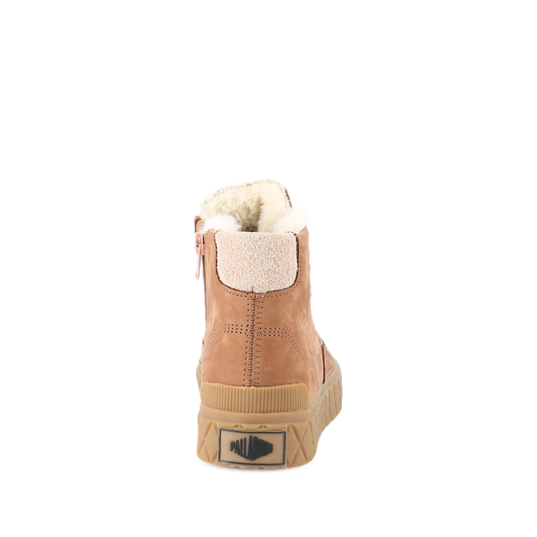 Image (3) de la chaussures Palladium - Bottines Cuir naturel / Cognac en Cuir nubuck