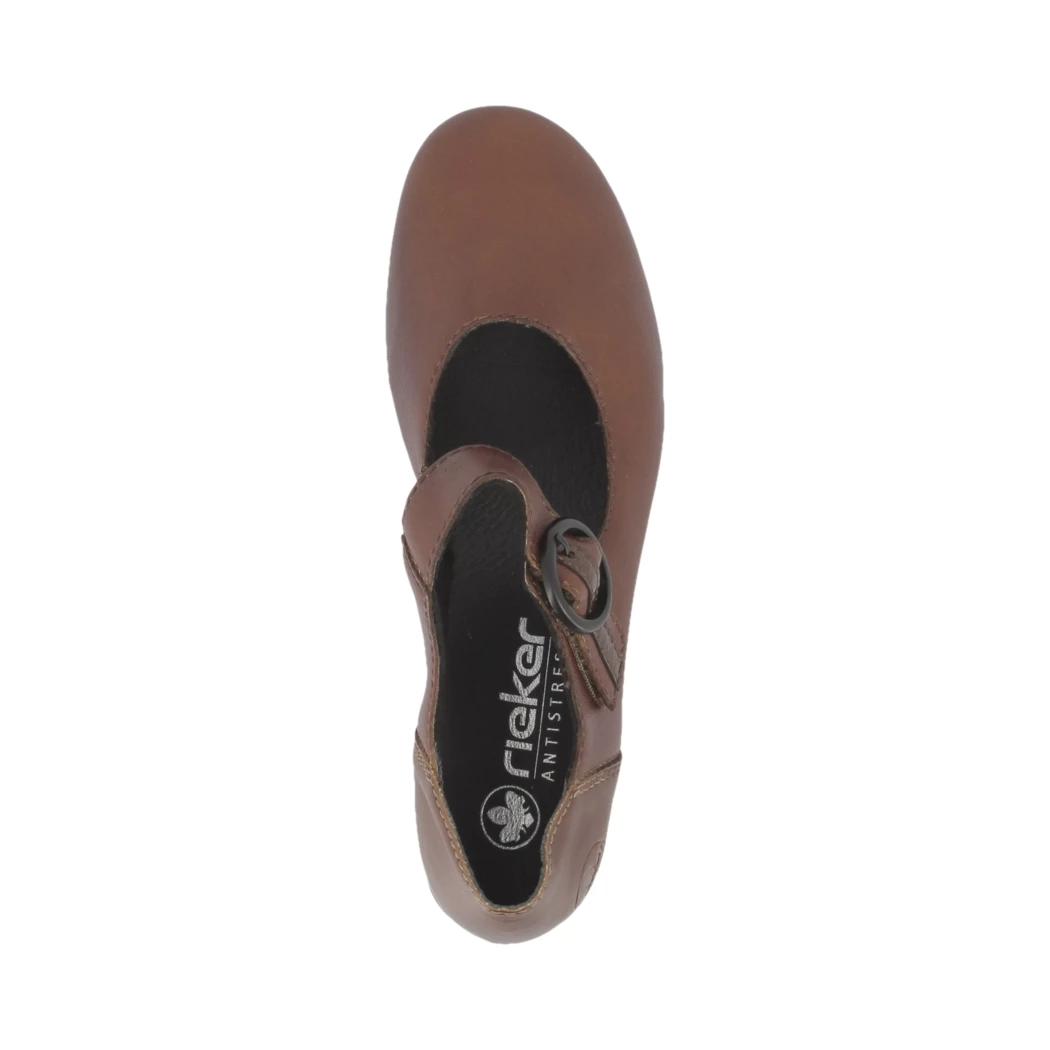 Image (6) de la chaussures Rieker - Escarpins Cuir naturel / Cognac en Cuir