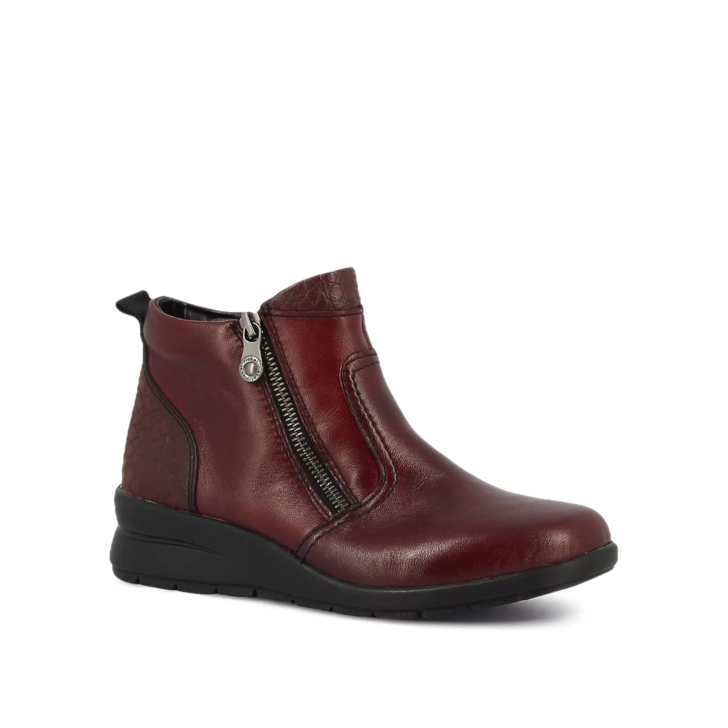 Image (1) de la chaussures Rieker - Boots Bordeaux en Cuir