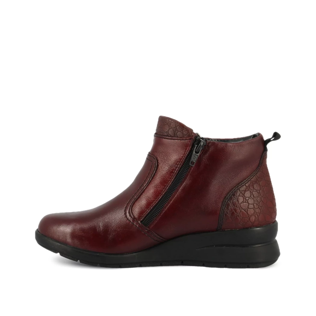 Image (4) de la chaussures Rieker - Boots Bordeaux en Cuir