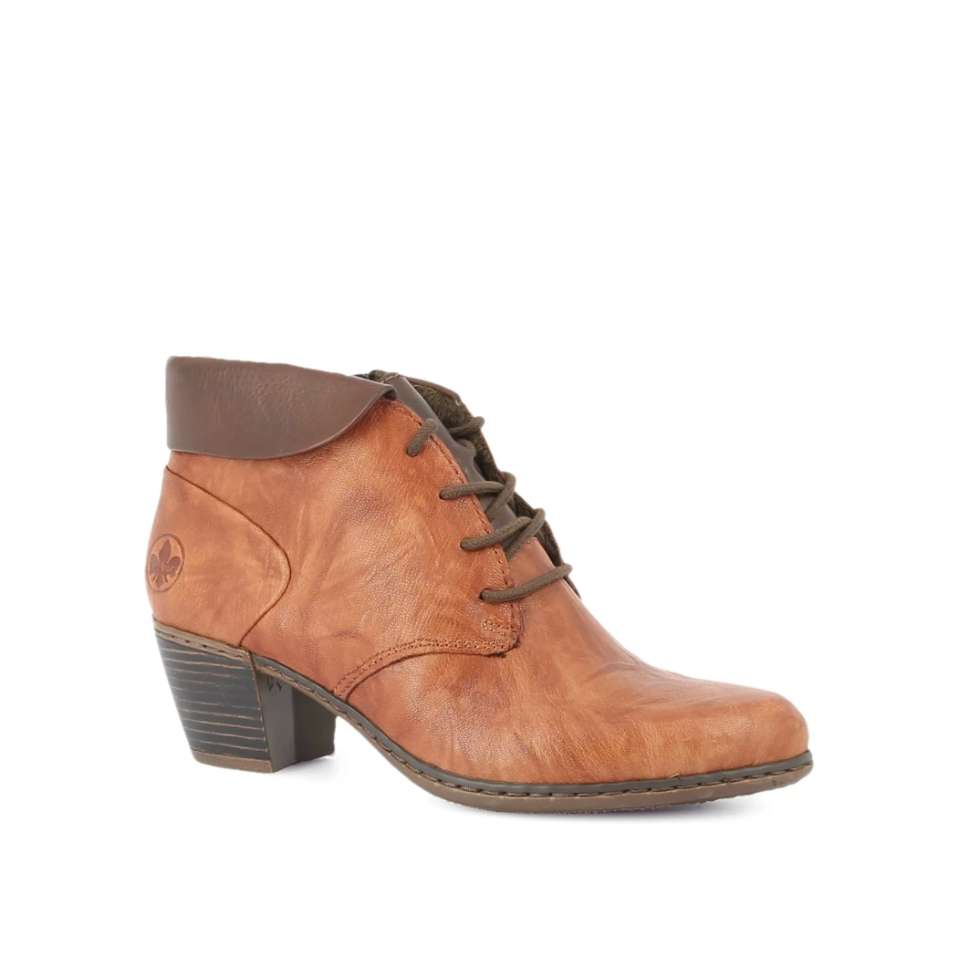 Image (1) de la chaussures Rieker - Bottines Cuir naturel / Cognac en Cuir