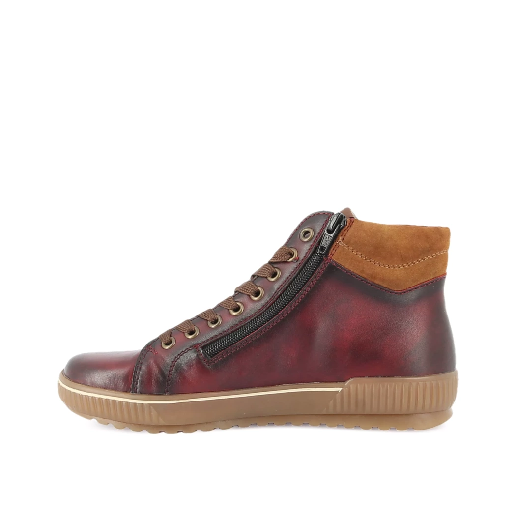 Image (4) de la chaussures Remonte - Bottines Bordeaux en Cuir