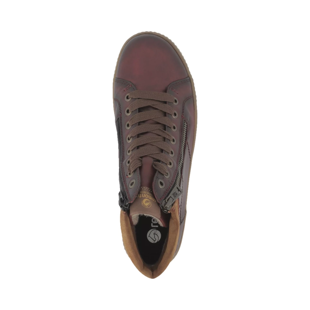 Image (6) de la chaussures Remonte - Bottines Bordeaux en Cuir