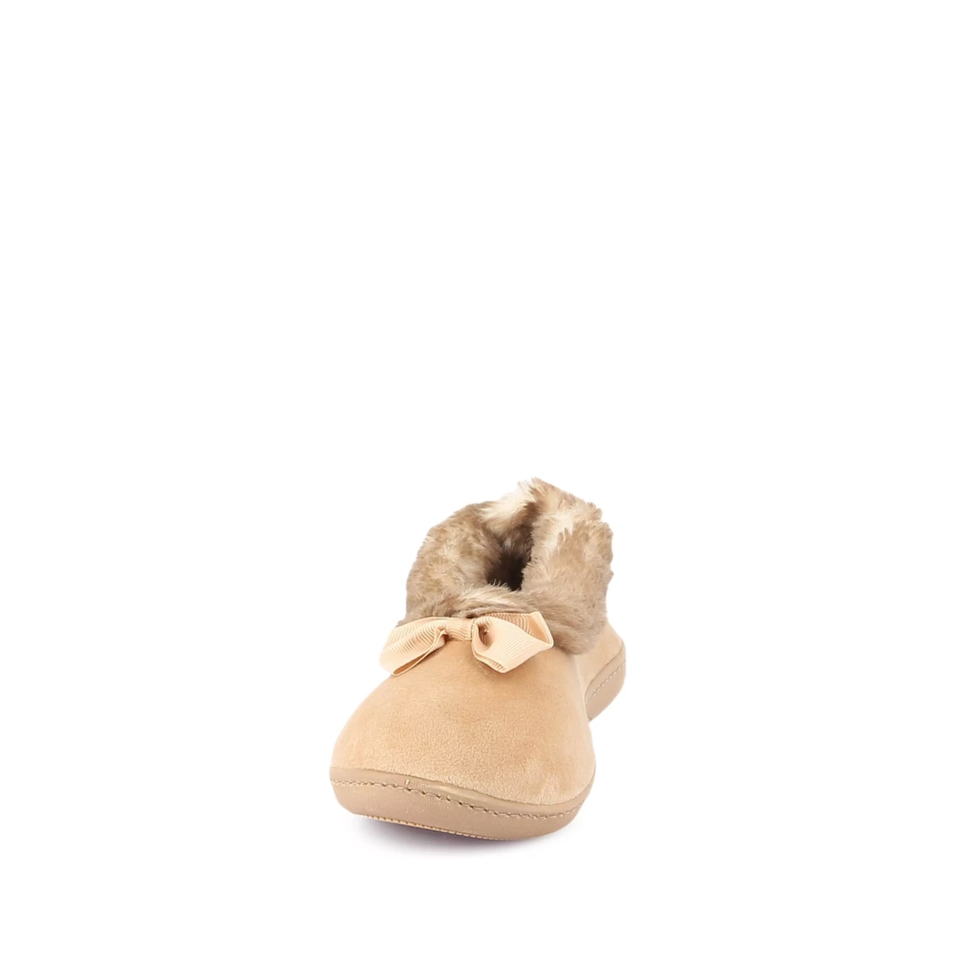 Image (5) de la chaussures Isotoner - Pantoufles et Chaussons Taupe en Textile