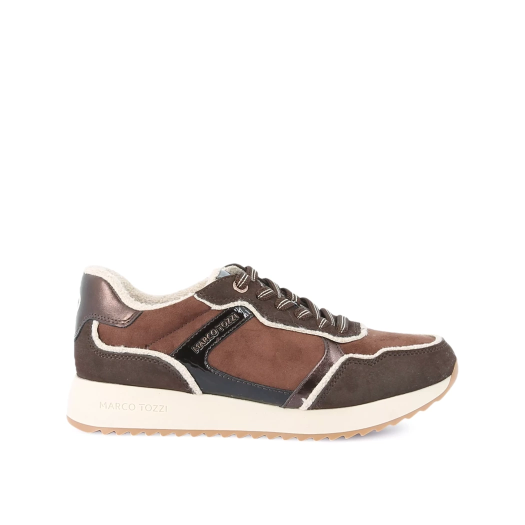 Image (2) de la chaussures Marco Tozzi - Baskets Marron en Cuir synthétique