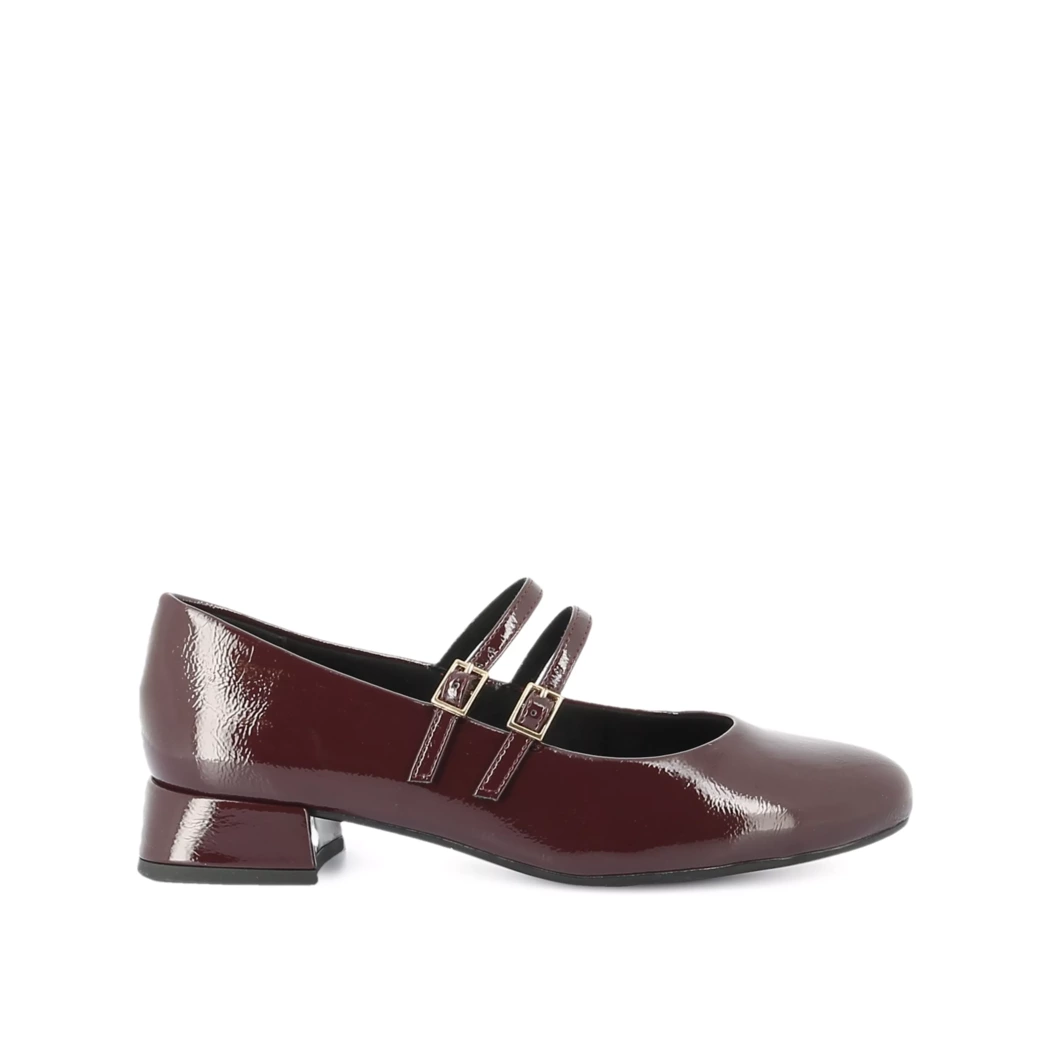 Image (2) de la chaussures Marco Tozzi - Ballerines Bordeaux en Cuir synthétique