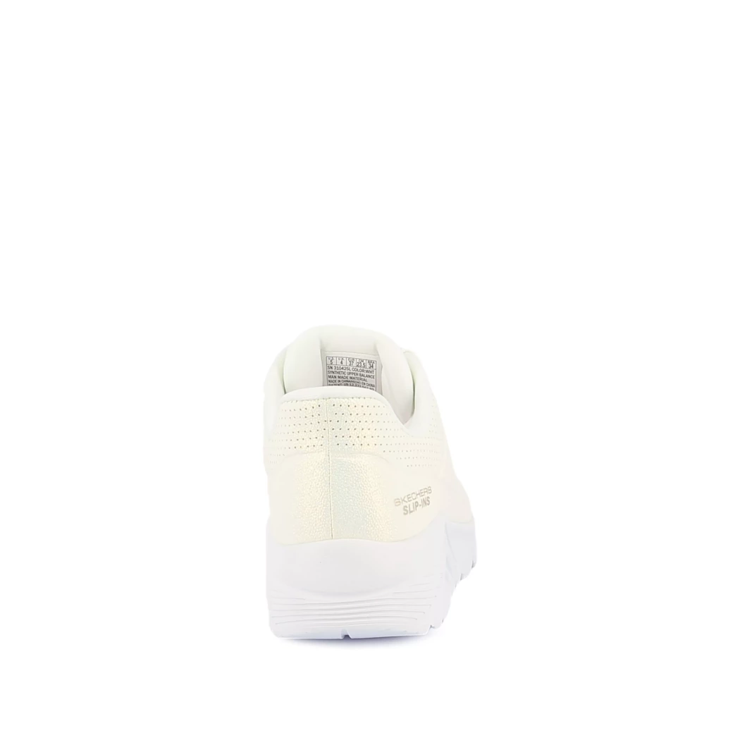 Image (3) de la chaussures Skechers - Baskets Blanc en Cuir synthétique