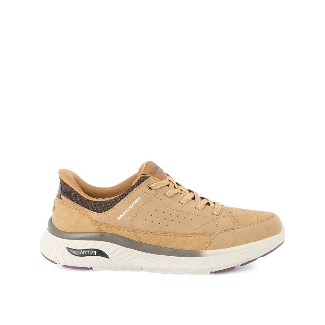 Image (2) de la chaussures Skechers - Baskets Cuir naturel / Cognac en Cuir synthétique