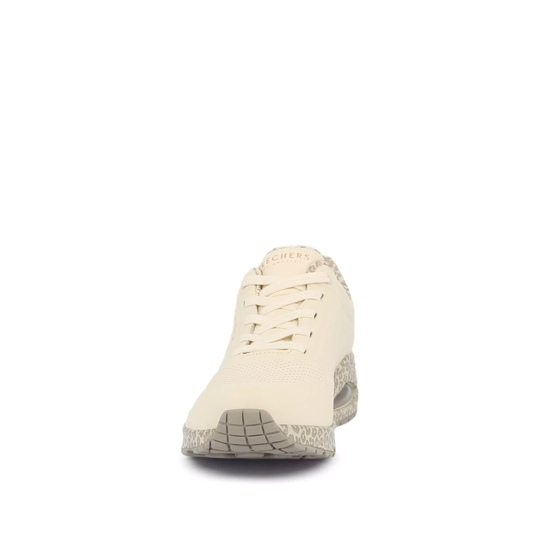 Image (5) de la chaussures Skechers - Baskets Beige en Cuir synthétique