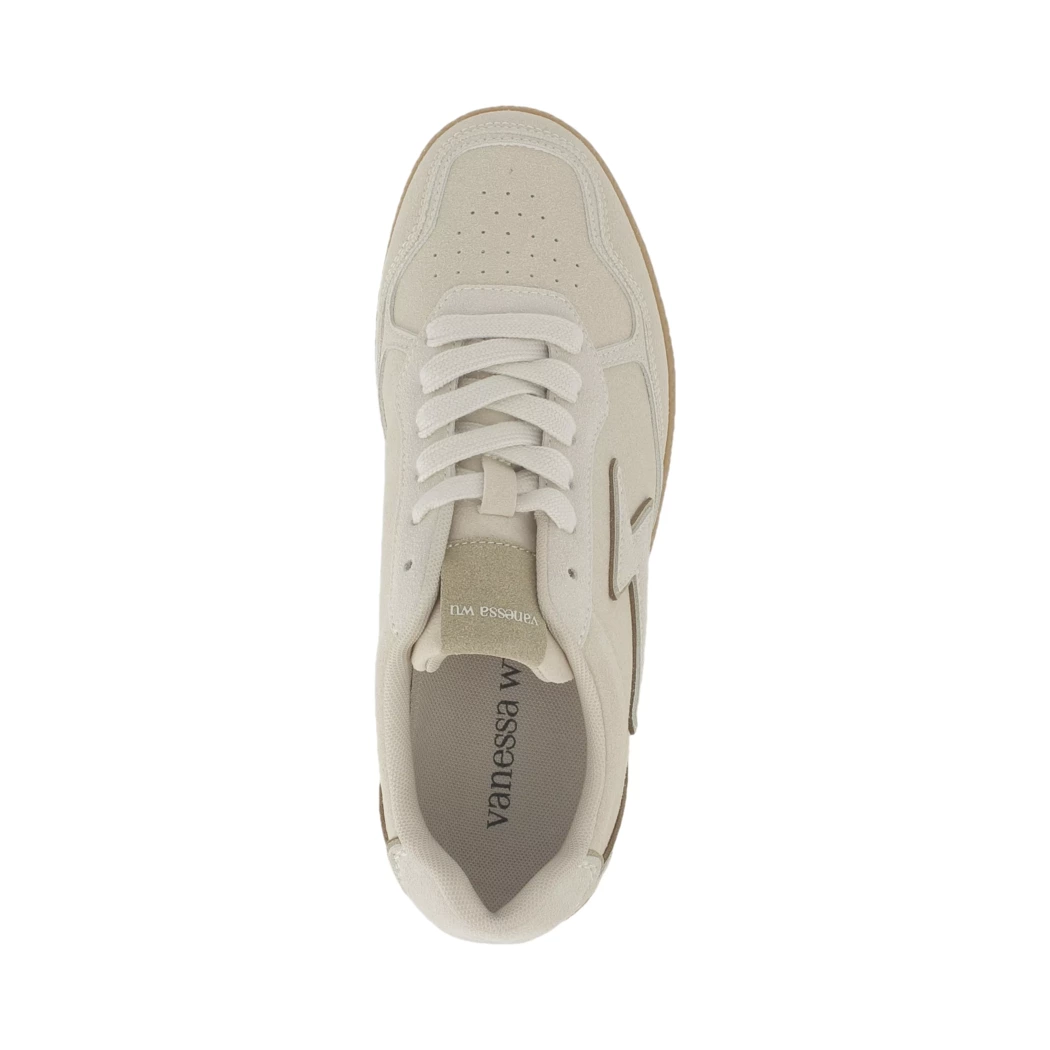 Image (6) de la chaussures Vanessa Wu - Baskets Beige en Textile