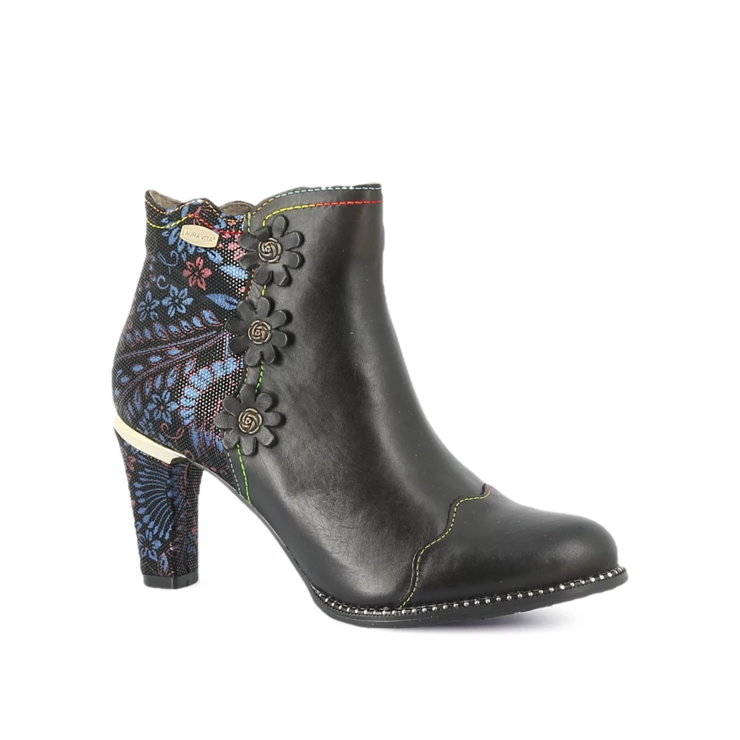 Image (1) de la chaussures Laura Vita - Boots Noir en Cuir et textile
