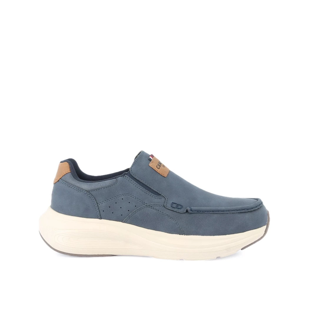 Image (2) de la chaussures Campus - Mocassins Bleu en Cuir synthétique