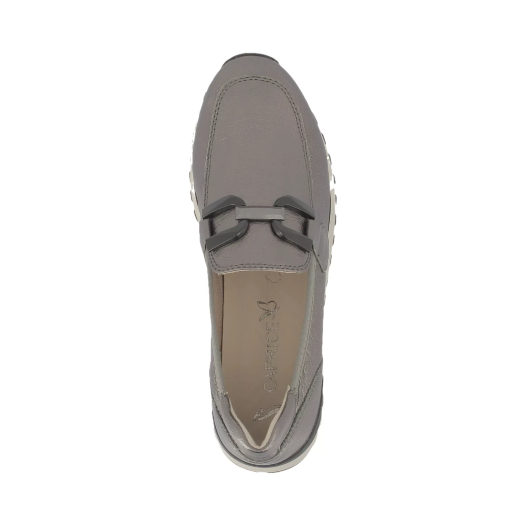 Image (6) de la chaussures Caprice - Mocassins Gris en Cuir