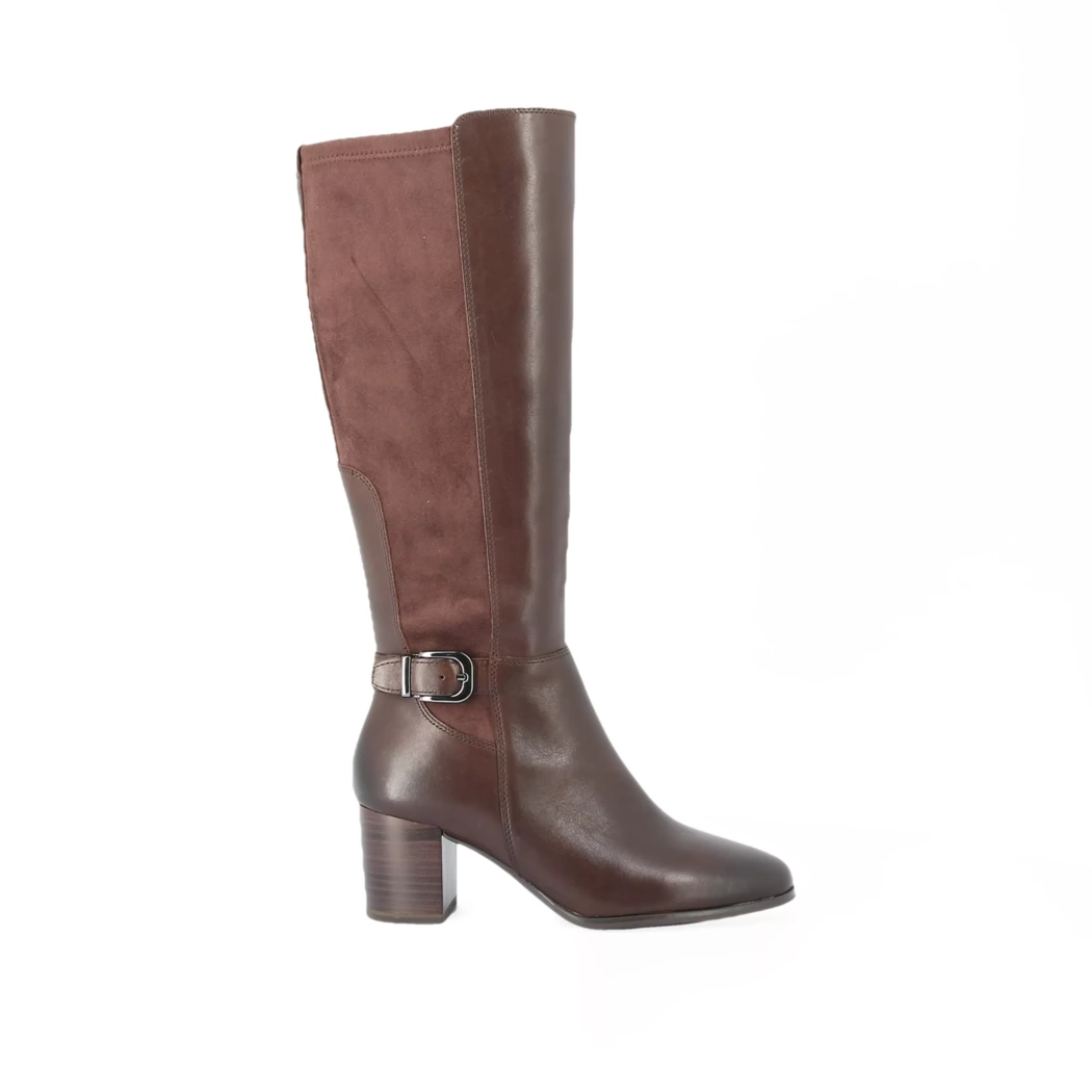 Image (2) de la chaussures Caprice - Bottes Marron en Cuir et textile