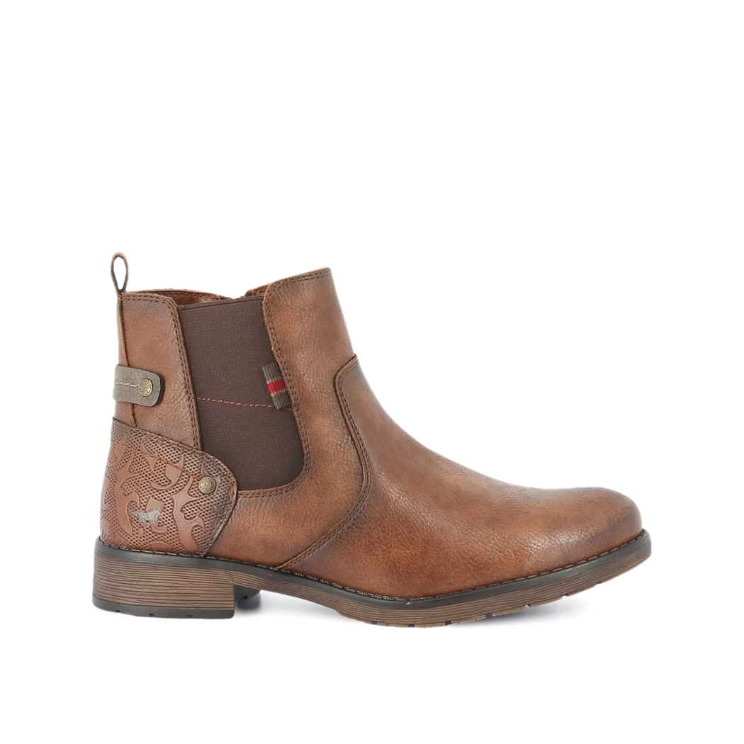 Image (2) de la chaussures Mustang - Boots Cuir naturel / Cognac en Cuir synthétique