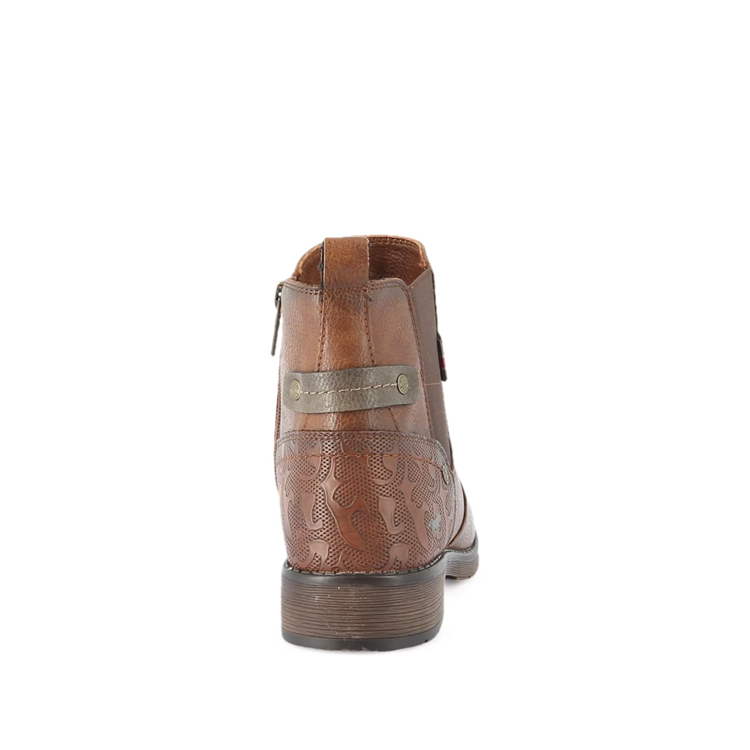 Image (3) de la chaussures Mustang - Boots Cuir naturel / Cognac en Cuir synthétique