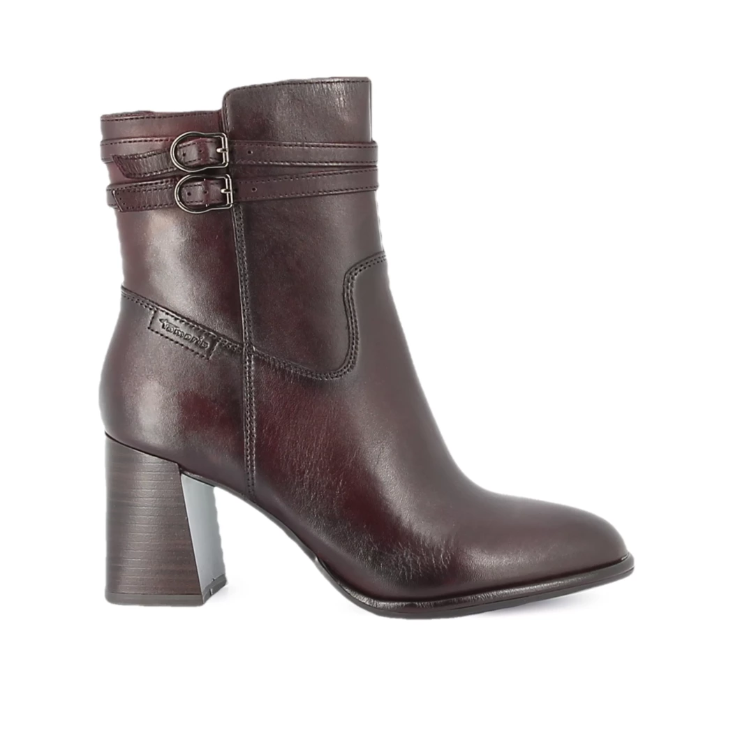 Image (2) de la chaussures Tamaris - Boots Bordeaux en Cuir