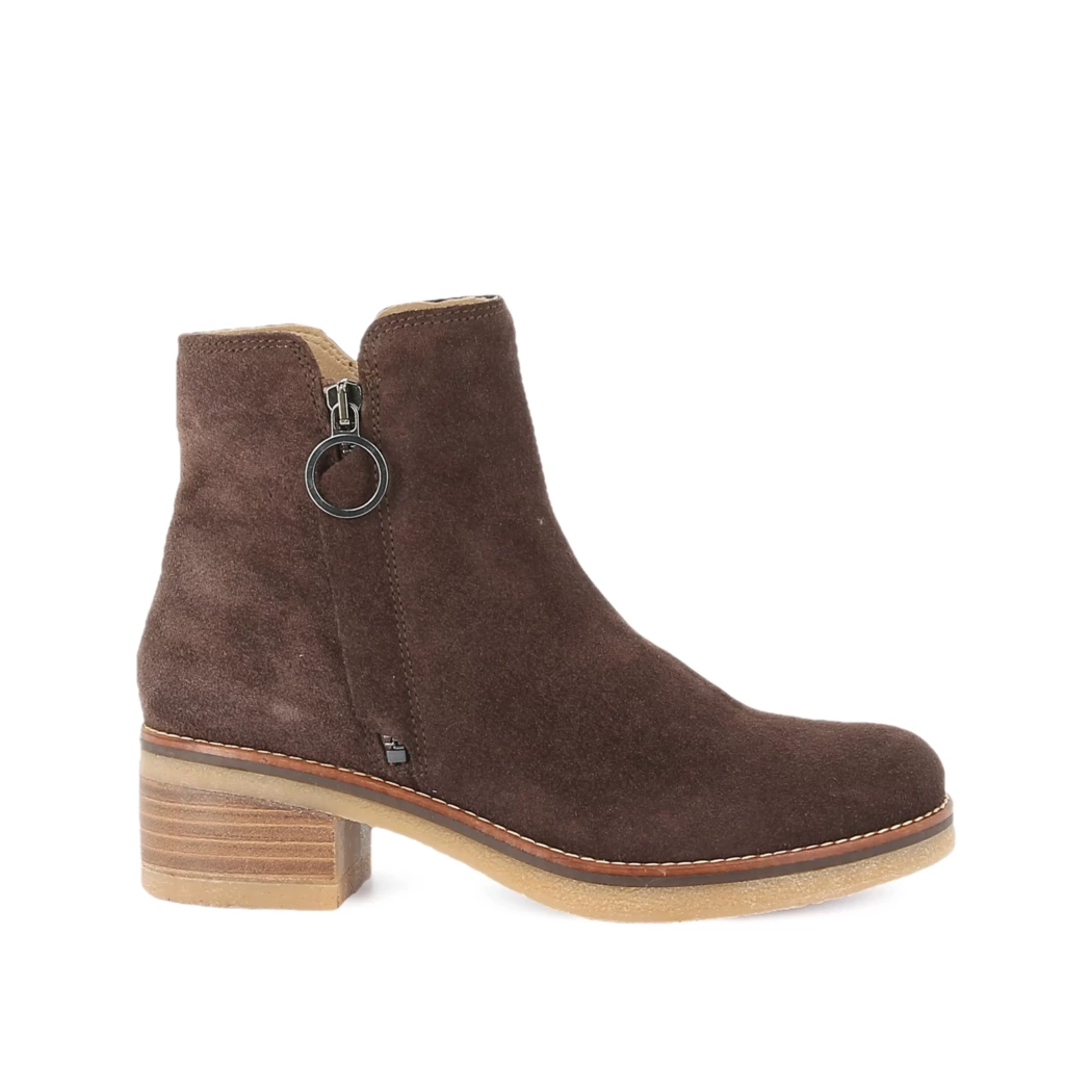 Image (2) de la chaussures Porronet - Boots Marron en Cuir nubuck