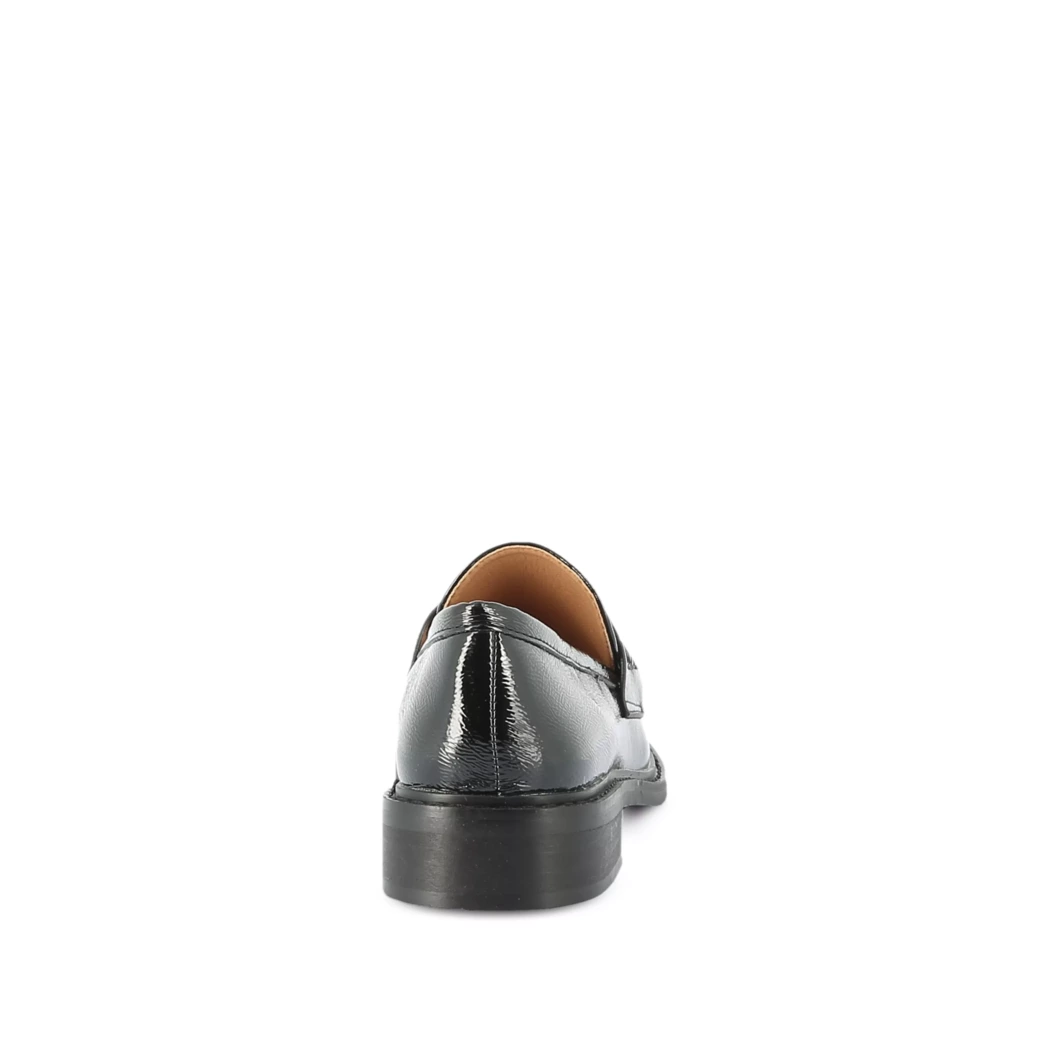 Image (3) de la chaussures Poelman - Mocassins Noir en Cuir vernis