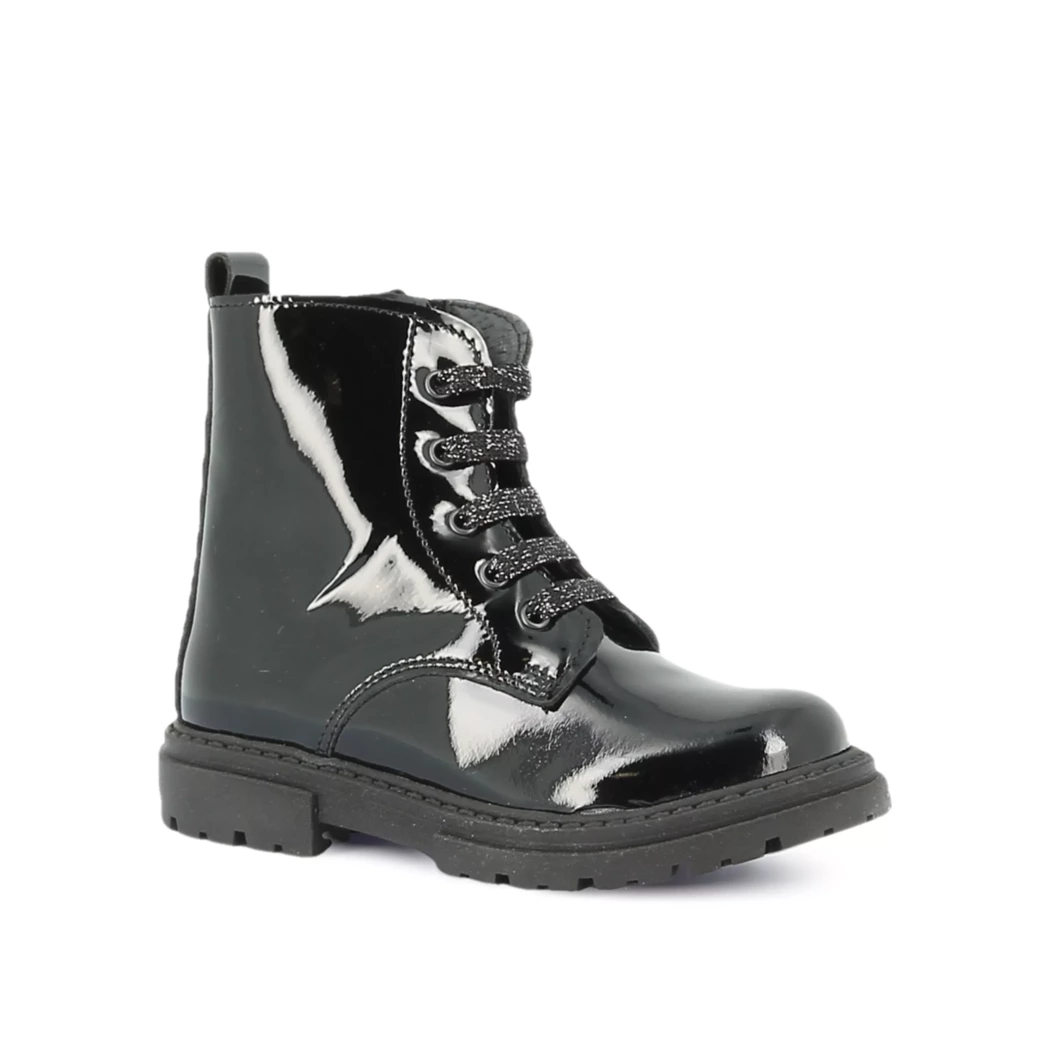 Image (1) de la chaussures Pretty Shoes - Bottines Noir en Cuir vernis
