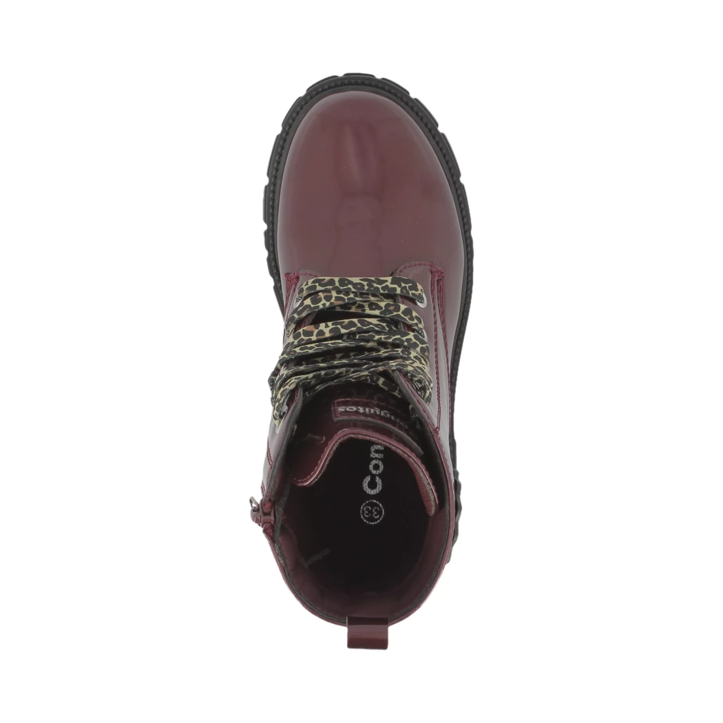 Image (6) de la chaussures Conguitos - Bottines Bordeaux en Cuir synthétique