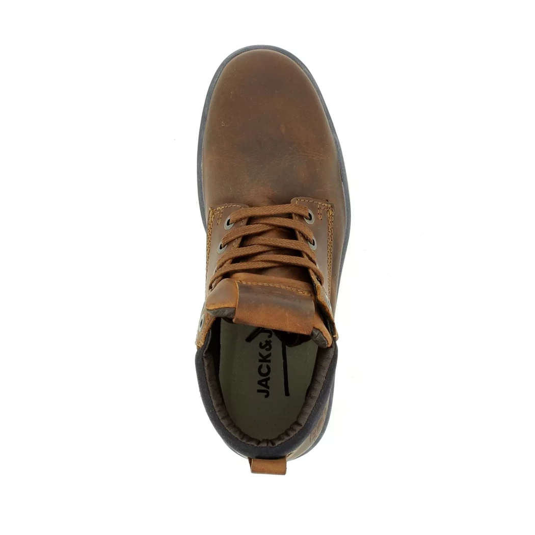 Image (6) de la chaussures Jack & Jones - Bottines Marron en Cuir