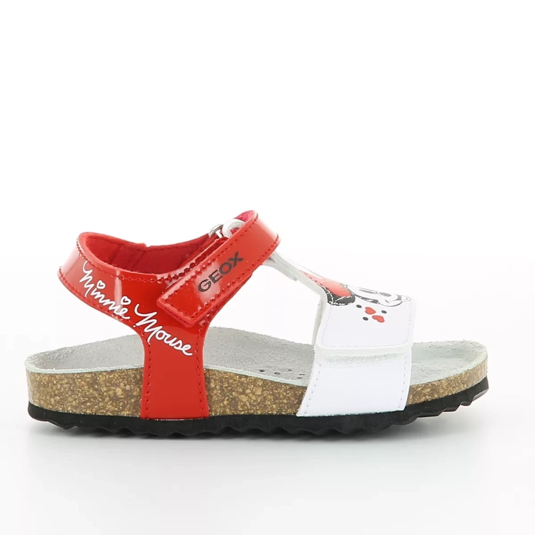 Image (2) de la chaussures Geox - Sandales et Nu-Pieds Blanc en Cuir