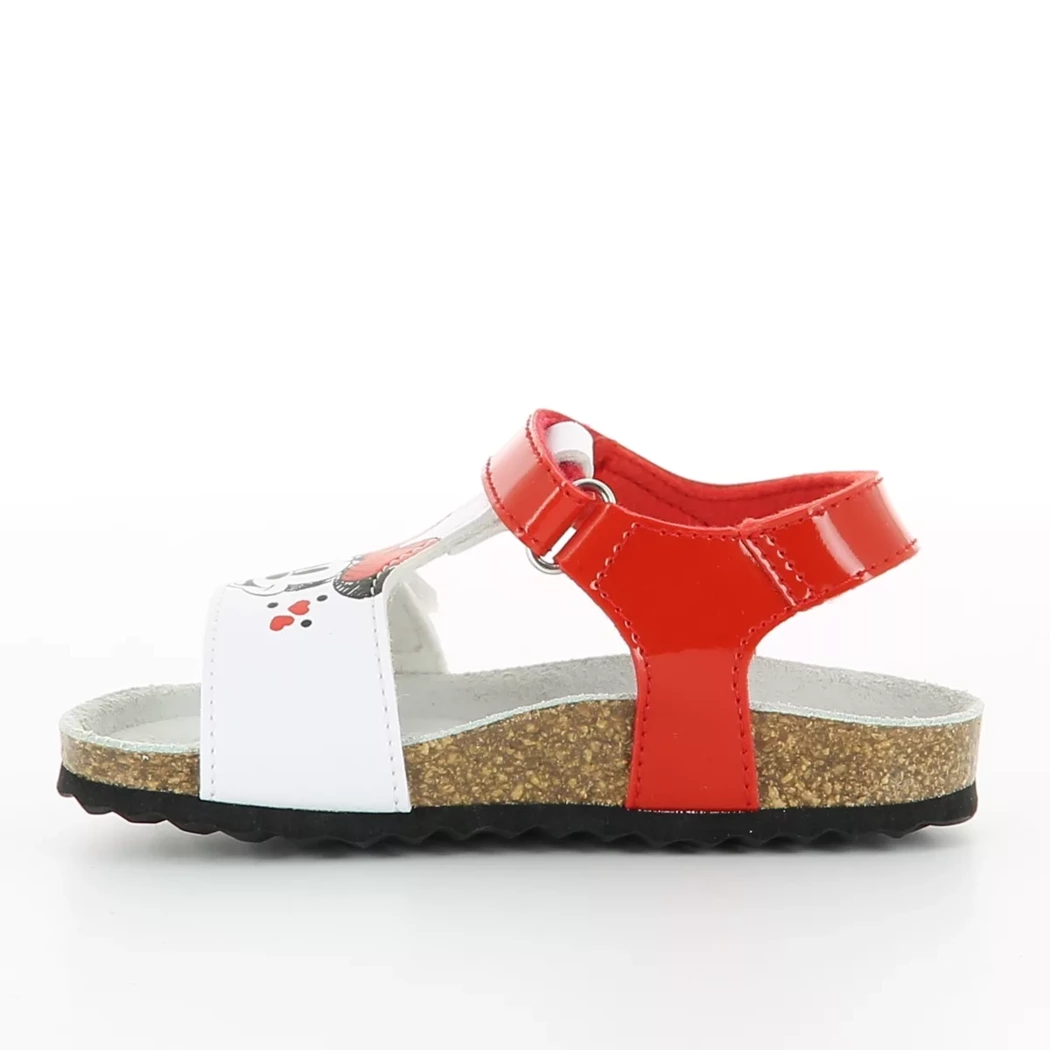 Image (4) de la chaussures Geox - Sandales et Nu-Pieds Blanc en Cuir