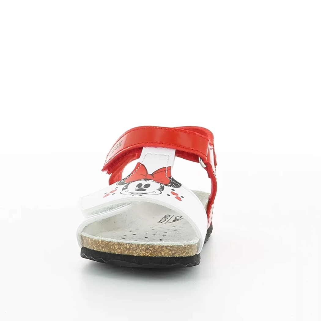 Image (5) de la chaussures Geox - Sandales et Nu-Pieds Blanc en Cuir