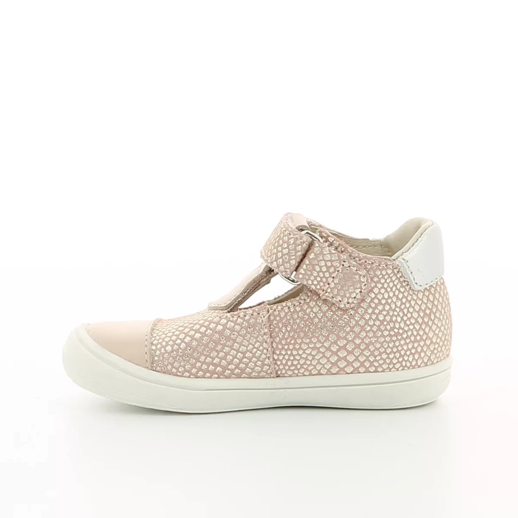 Image (4) de la chaussures Bellamy - Bottines ouvertes Rose en Cuir nubuck