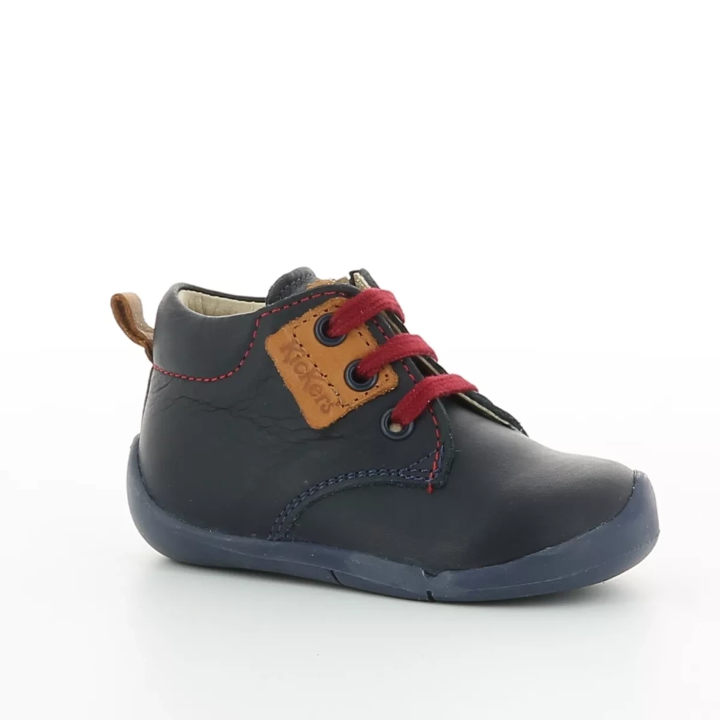 Image (1) de la chaussures Kickers - Bottines Bleu en Cuir