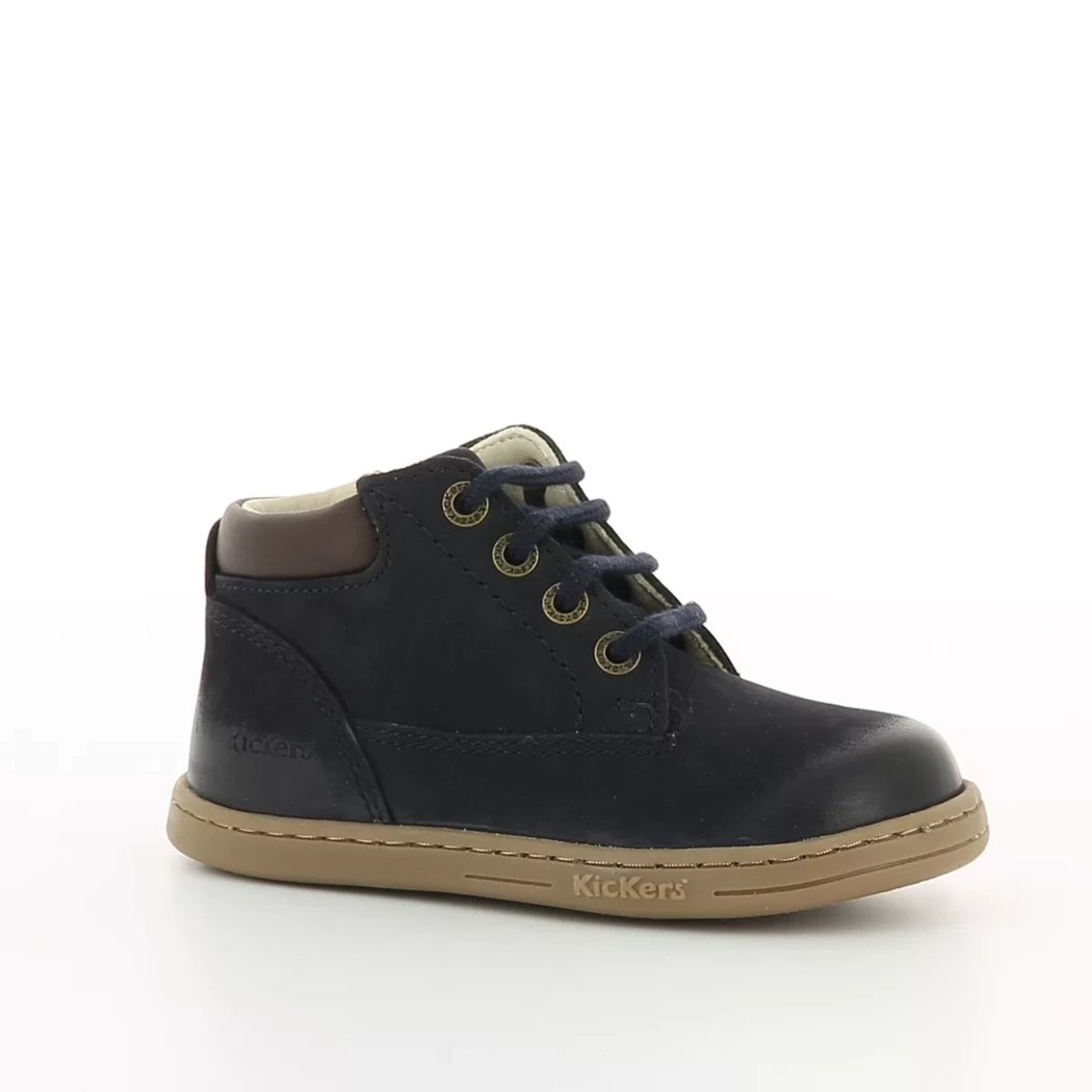 Image (1) de la chaussures Kickers - Bottines Bleu en Cuir nubuck