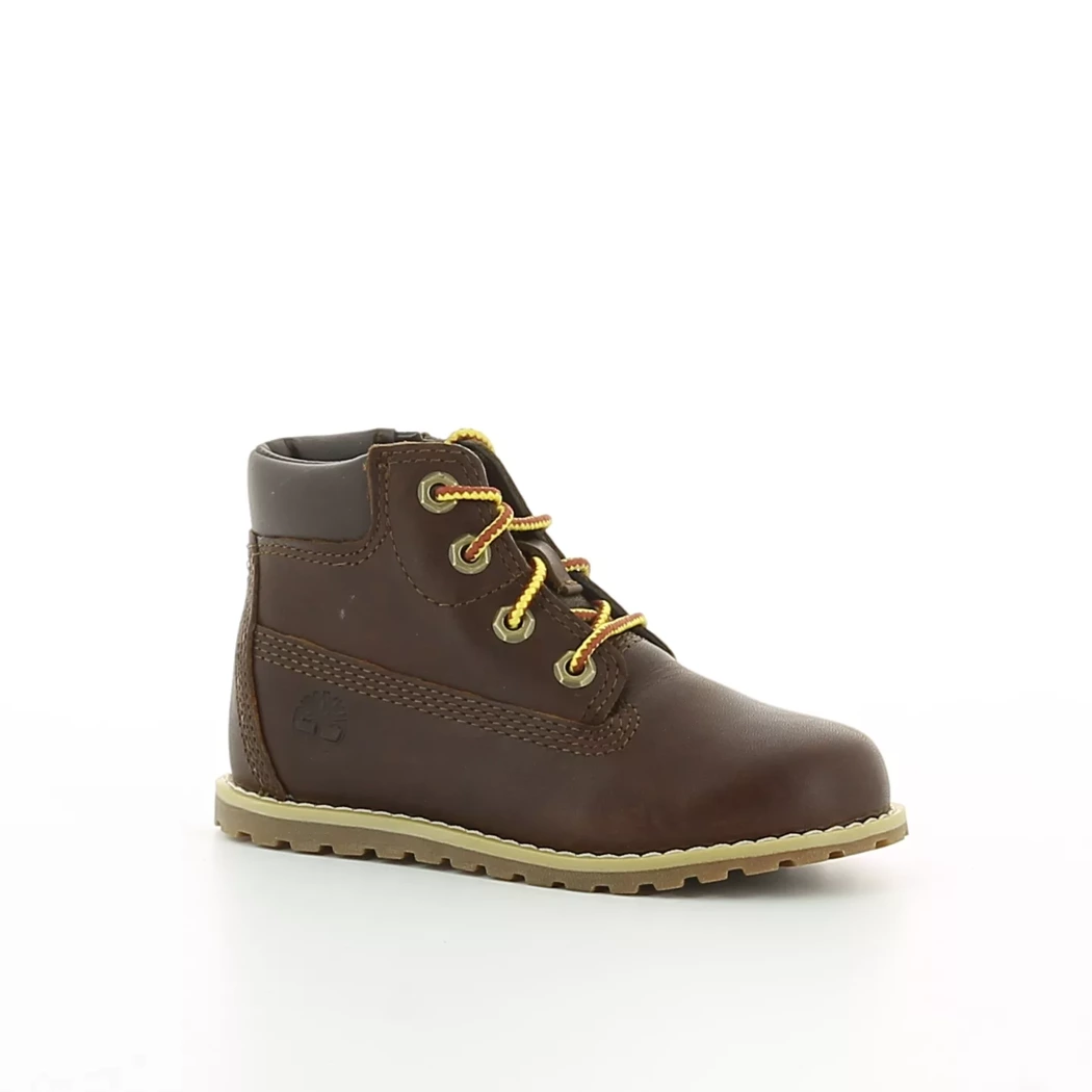 Image (1) de la chaussures Timberland - Bottines Marron en Cuir