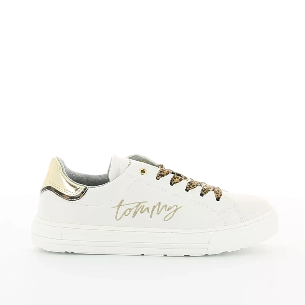Image (2) de la chaussures Tommy Hilfiger - Chaussures à lacets Blanc en Cuir synthétique